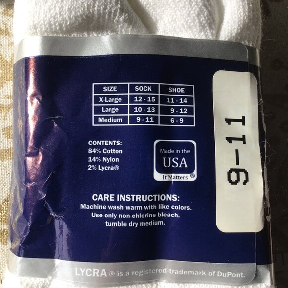 New Dia-Medic White Bootie Socks - 3 Pack - Non-Binding - Size 9 - 11 - Picture 7 of 7